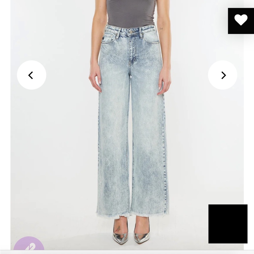 Kancan Colbie High Rise wide leg jeans